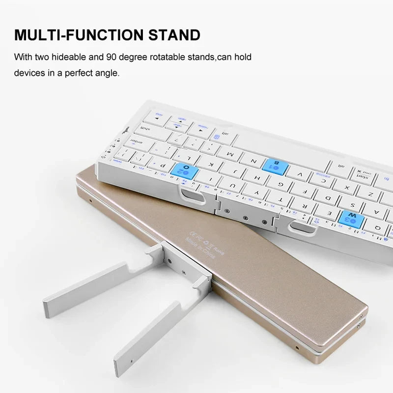 TITAN Ultra-Mini Foldable Bluetooth Keyboard with Built-In Stand