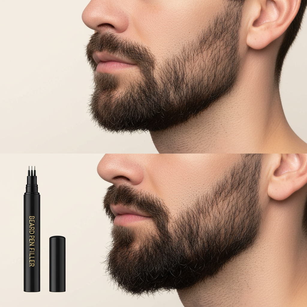 Precision Beard Fill Fiber Pen - Waterproof